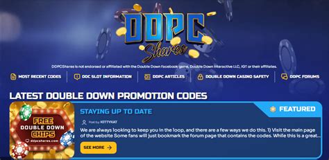DDPCShares :: Latest Double Down Promotion Codes.